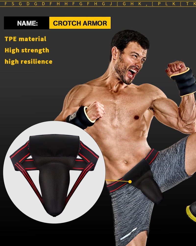 GLL Mens Groin Protector, Protective Cup, Boxing Abdominal Groin Guard, MMA Protective Cup, Kickboxing Cup, Muay Thai Cup Protector（30 in - 42 in） - Image 3